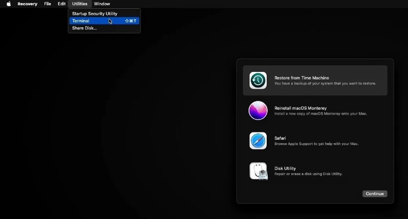 Giải quyết lỗi cài đặt lại macOS “Installer Information on Recovery Server Is Damaged”