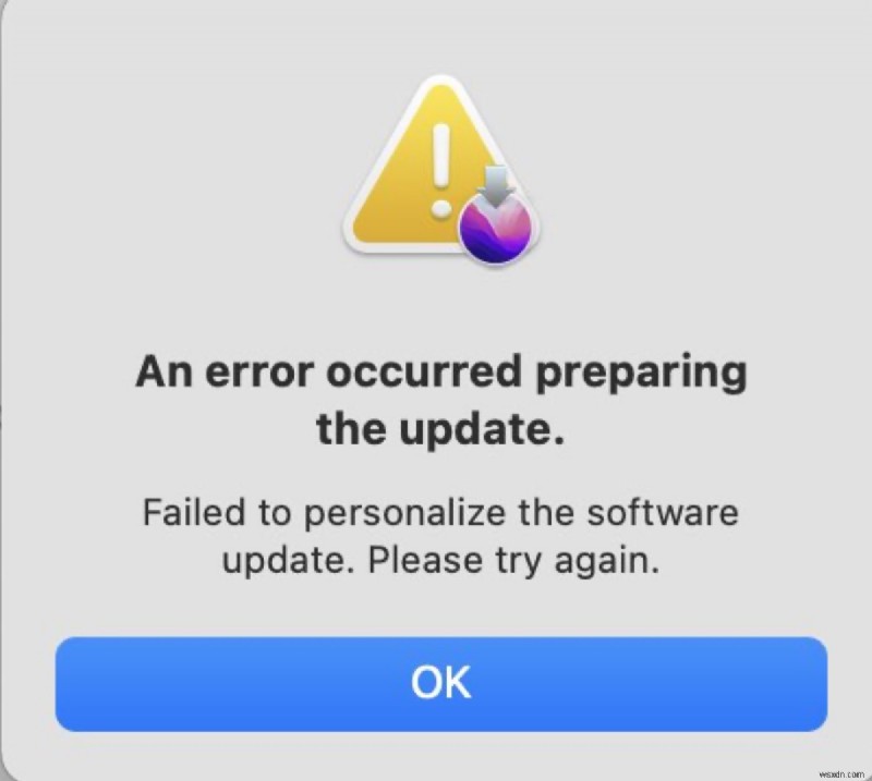 Khắc phục lỗi Không thể cá nhân hóa bản cập nhật phần mềm trên máy Mac M1 chạy macOS Sequoia