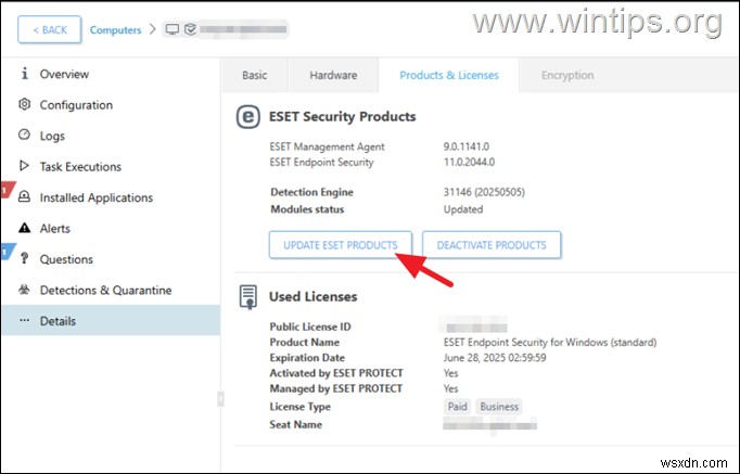 Giải quyết Lỗi  Sản phẩm được cài đặt nhưng không chạy  trong ESET Protect Console – Hướng dẫn khắc phục nhanh 