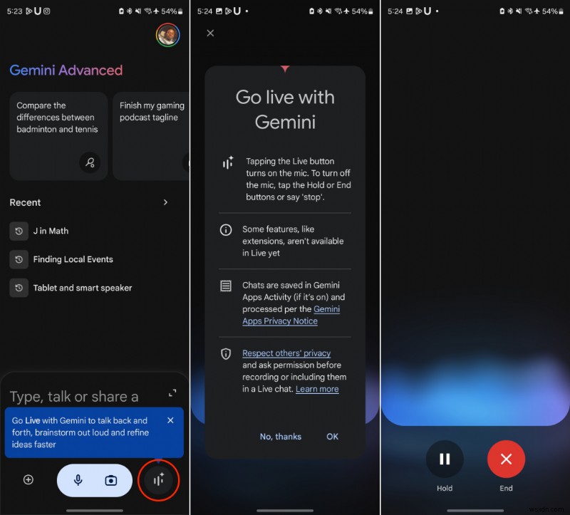 Google ra mắt Gemini Live miễn phí cho tất cả người dùng Android 