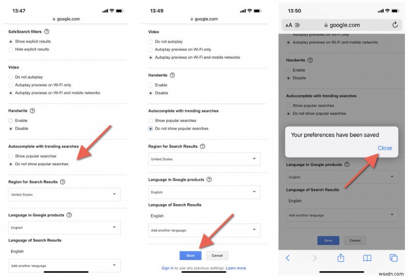Xóa các tìm kiếm thịnh hành trên Google:Hướng dẫn từng bước dành cho máy tính để bàn và thiết bị di động 
