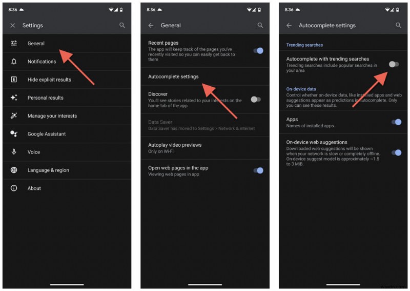 Xóa các tìm kiếm thịnh hành trên Google:Hướng dẫn từng bước dành cho máy tính để bàn và thiết bị di động 
