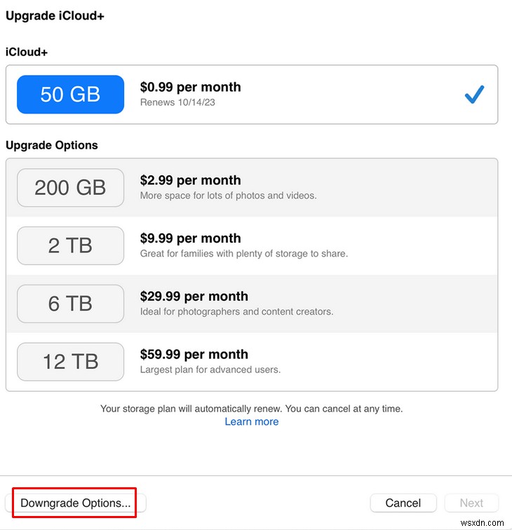 Dễ dàng hạ cấp hoặc hủy gói lưu trữ iCloud của bạn:Hướng dẫn từng bước 