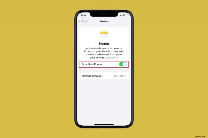 Giải quyết lỗi  Không thể bắt đầu cộng tác  trong iPhone Notes 