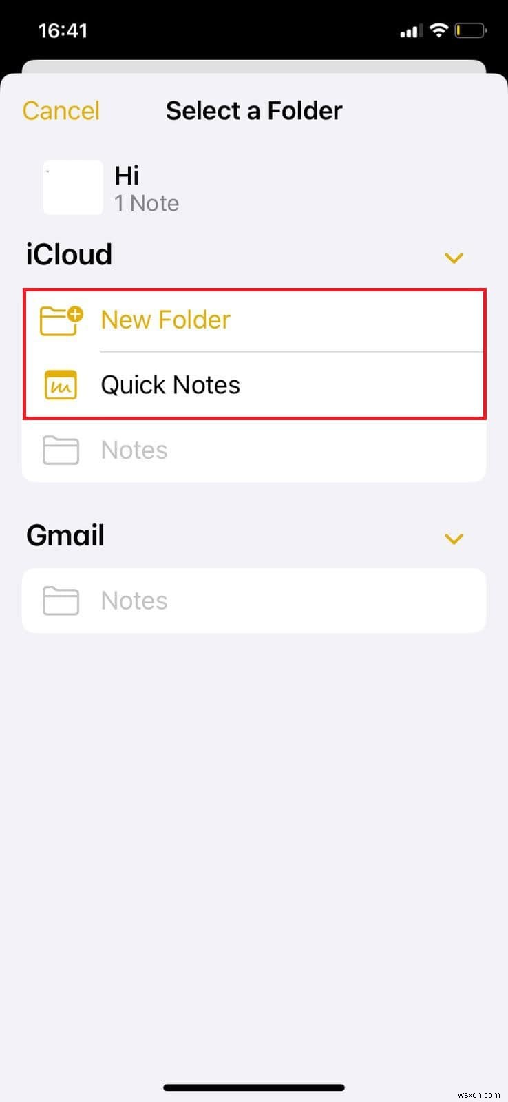Giải quyết lỗi  Không thể bắt đầu cộng tác  trong iPhone Notes 