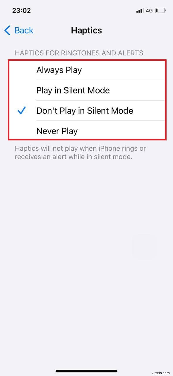 Điều chỉnh Chế độ im lặng của iPhone của bạn:Bật hoặc Tắt rung 