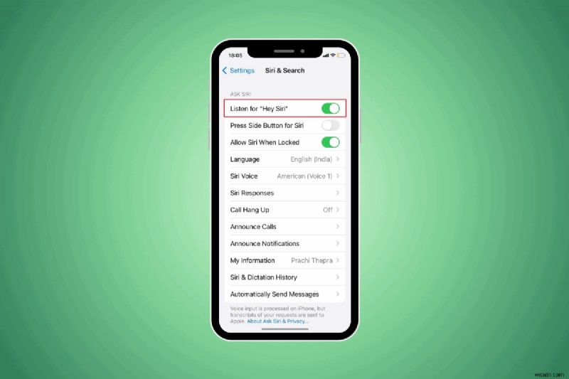 Bảo mật Siri:Kích hoạt nhận dạng giọng nói để chỉ phản hồi với giọng nói của bạn 