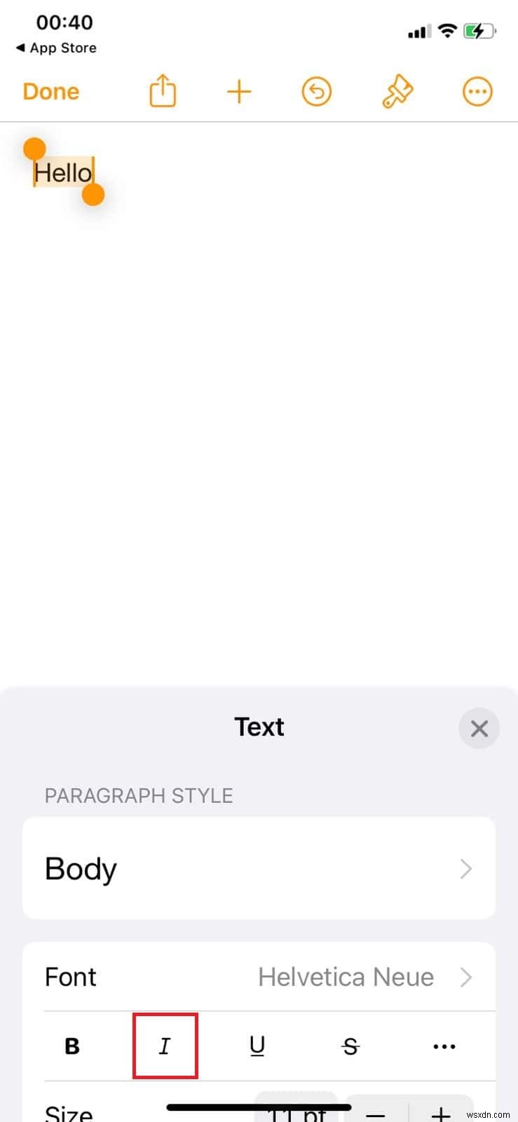 Cách in nghiêng văn bản trên iPhone của bạn trên tất cả các ứng dụng 