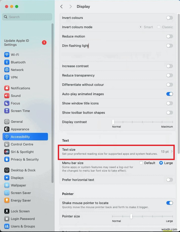 Điều chỉnh kích thước văn bản trên mỗi ứng dụng trên iPhone và macOS Sonoma:Hướng dẫn từng bước 
