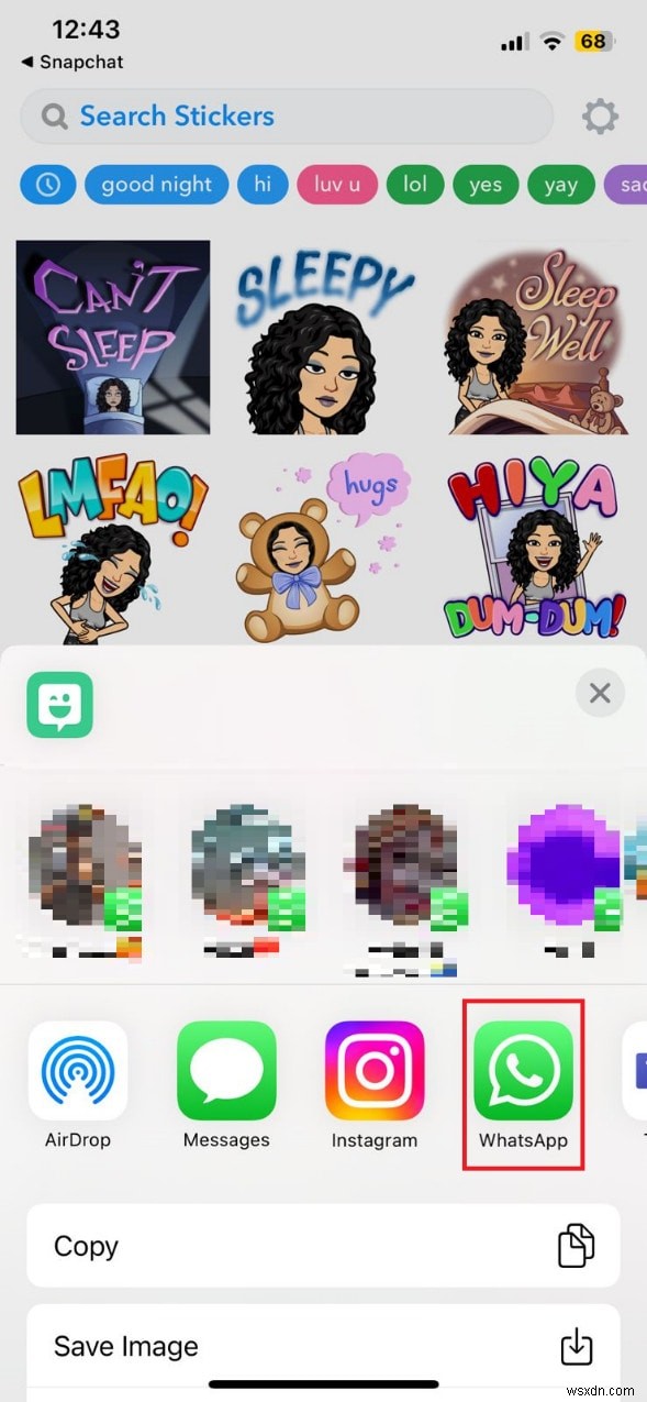 Sử dụng Bitmoji trên WhatsApp dành cho iPhone:Hướng dẫn từng bước