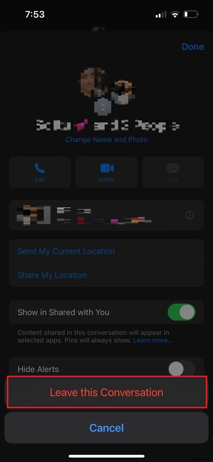 Hướng dẫn từng bước:Thoát khỏi Trò chuyện nhóm trên iPhone với người dùng Android 