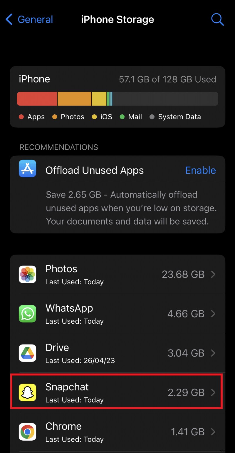 Xóa dữ liệu Snapchat trên iPhone:Tăng cường hiệu suất lưu trữ và ứng dụng 