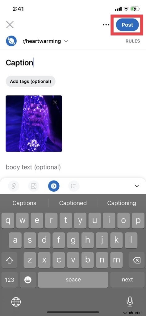 Hướng dẫn từng bước:Tải video lên Reddit từ iPhone của bạn 
