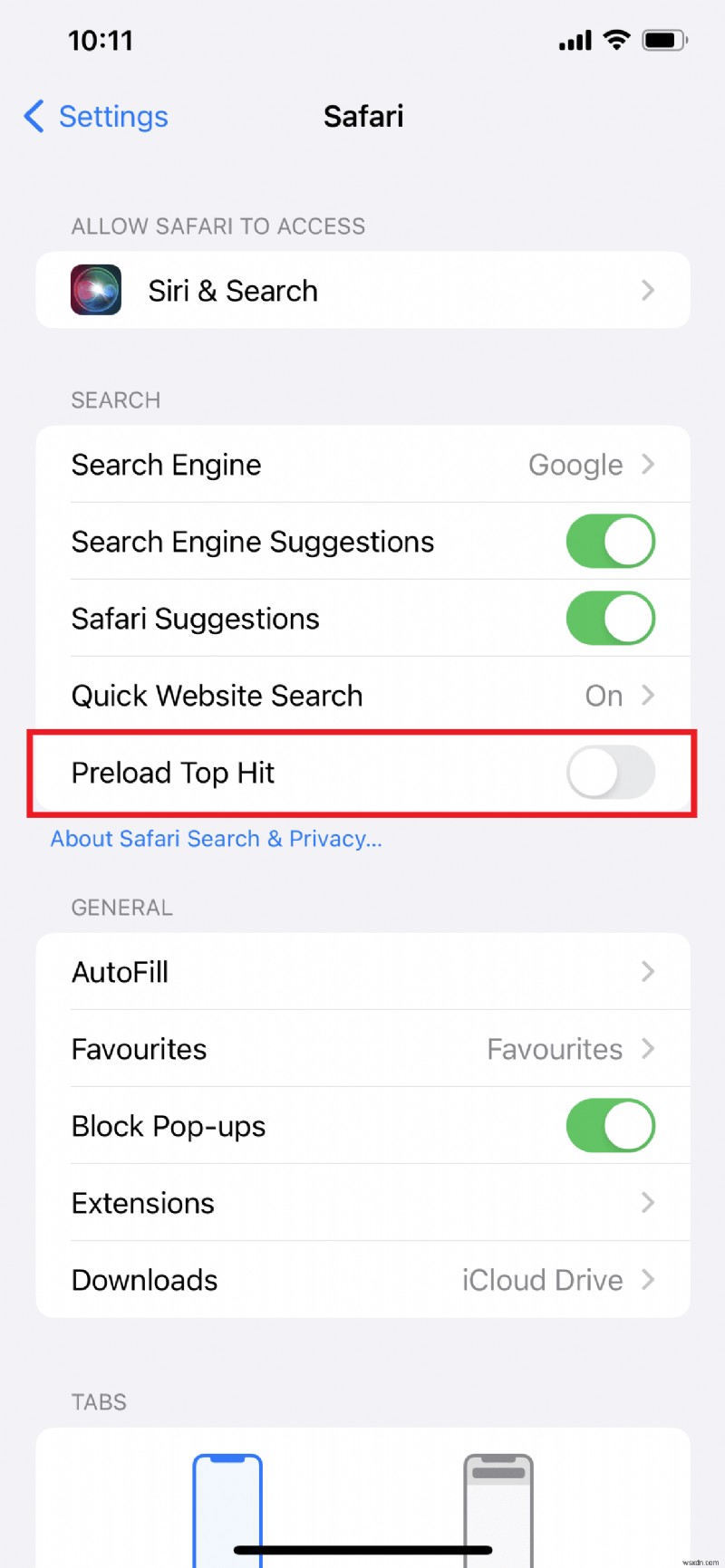 Cách ẩn các lượt truy cập hàng đầu của Safari trên iPhone của bạn sau vài phút