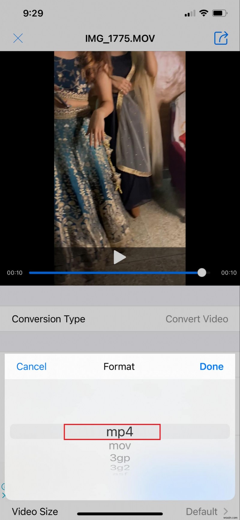 Chuyển đổi video iPhone sang MP4 nhanh chóng và an toàn 