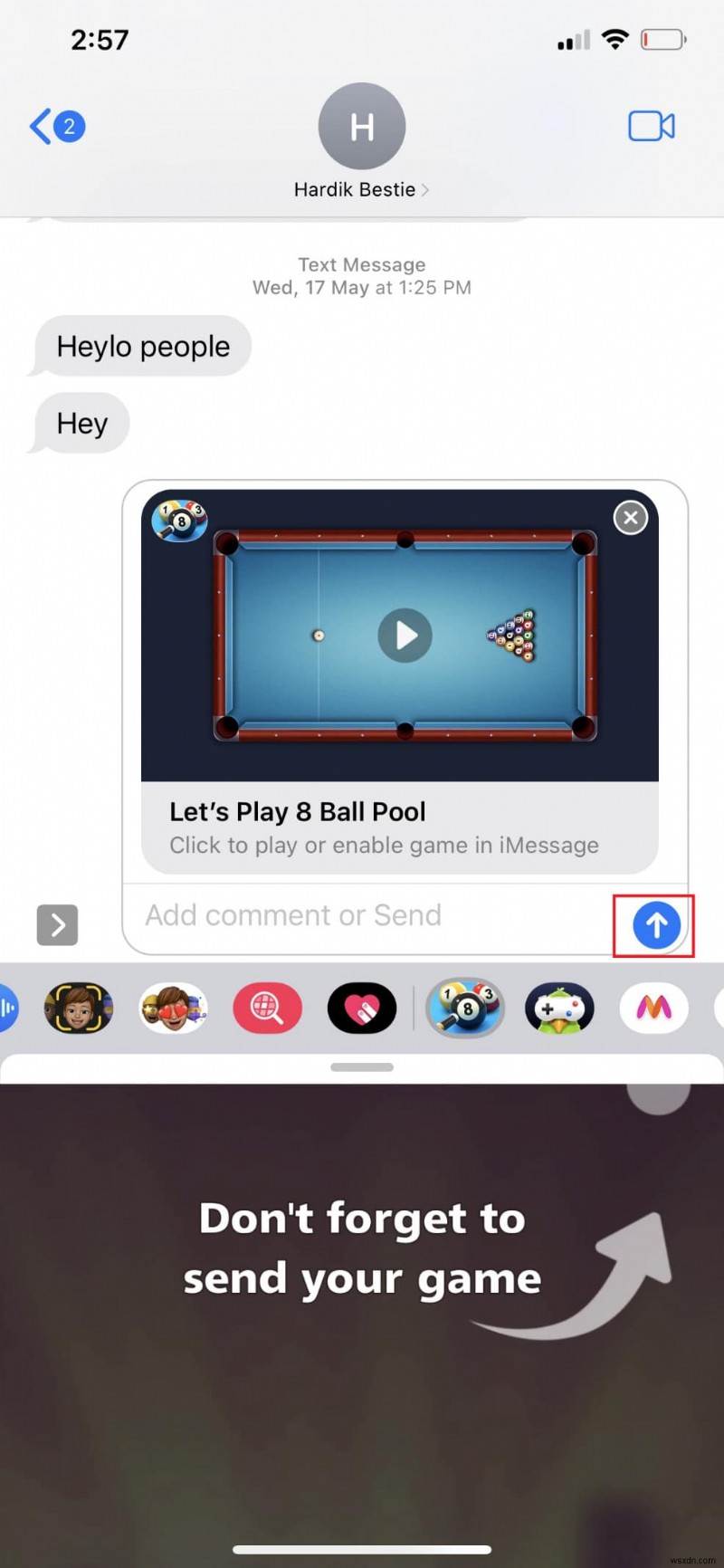 Làm chủ trò bi-a 8 bóng trên iMessage:Hướng dẫn từng bước 