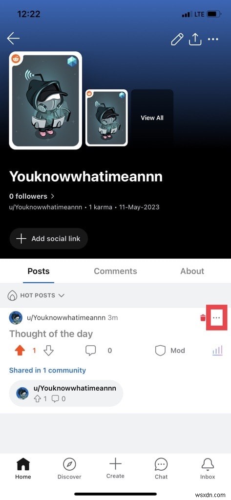 Hướng dẫn từng bước để chỉnh sửa bài đăng Reddit trên iPhone 