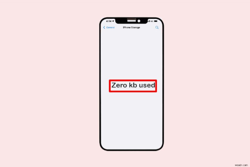 Giải quyết lỗi lưu trữ Zero KB trên iPhone của bạn 