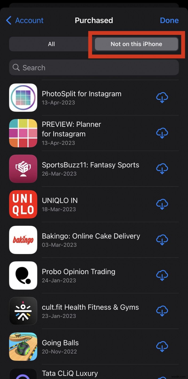 Tìm và khôi phục các ứng dụng đã xóa gần đây trên iPhone 