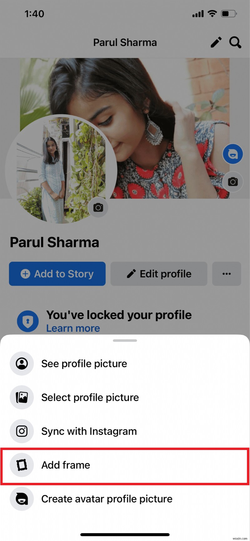 Từng bước:Xóa khung khỏi ảnh đại diện Facebook của bạn trên iPhone 