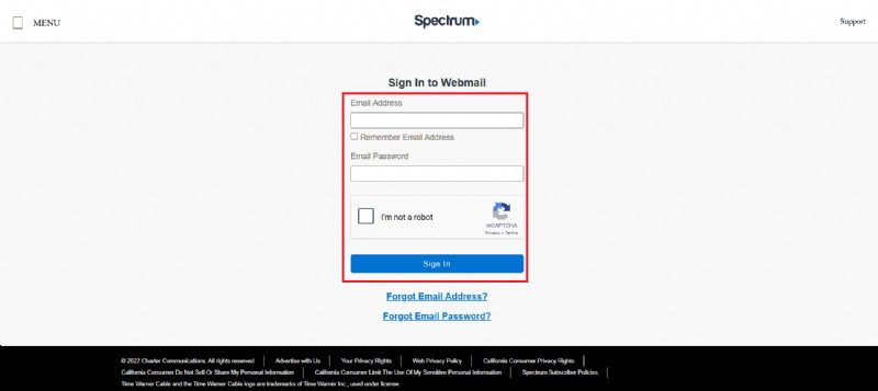 Hướng dẫn từng bước để truy cập email Spectrum của bạn