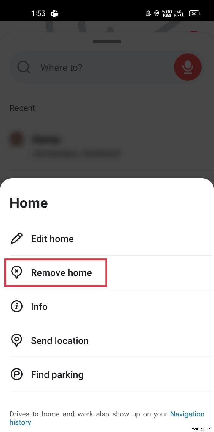Hướng dẫn từng bước:Xóa địa chỉ đã lưu trong Waze 