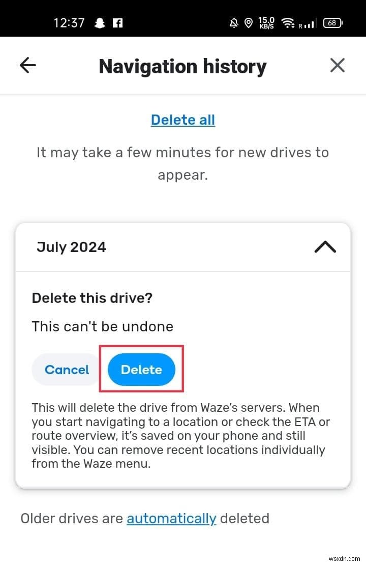 Hướng dẫn từng bước:Xóa địa chỉ đã lưu trong Waze 