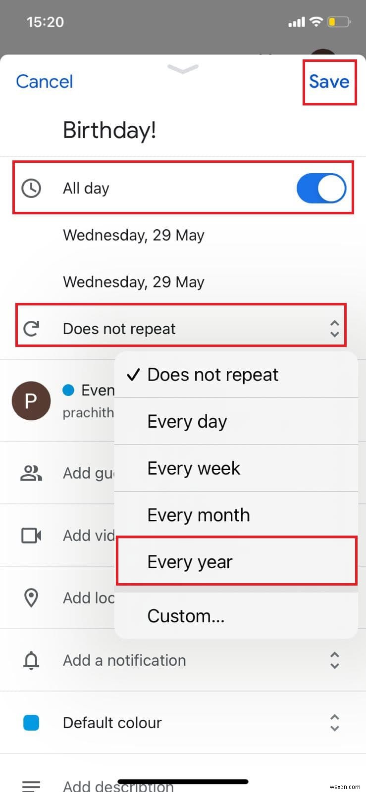 Không bao giờ quên sinh nhật nữa:Cách thêm sinh nhật vào Lịch Google 