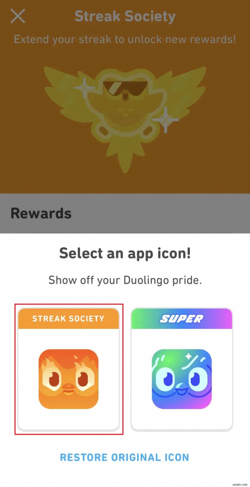 Hướng dẫn từng bước để tùy chỉnh biểu tượng ứng dụng Duolingo trên Android