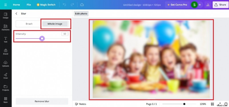 Làm mờ nền Canva:Hướng dẫn từng bước cho ảnh, video và khuôn mặt