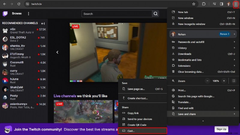 Khắc phục sự cố Chromecast của Twitch:Hướng dẫn từng bước để khôi phục tính năng truyền 