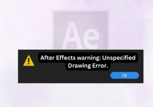 7 giải pháp đã được chứng minh để giải quyết  Lỗi vẽ không xác định  của After Effects 