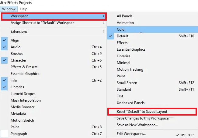 7 giải pháp đã được chứng minh để giải quyết  Lỗi vẽ không xác định  của After Effects 