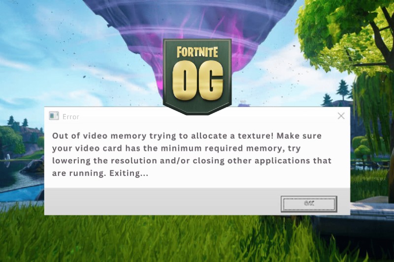 Cách giải quyết Lỗi phân bổ kết cấu  Hết bộ nhớ video  trong Phần OG của Fortnite 