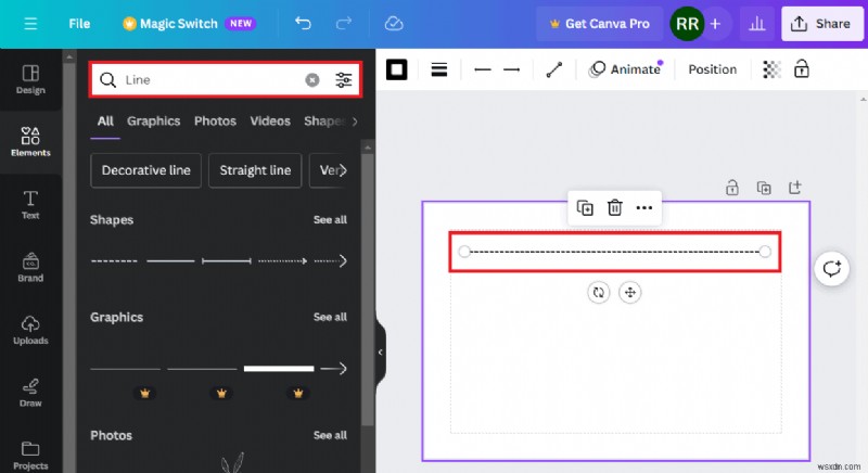 Bảng Canva chính:Hướng dẫn từng bước để chèn và chỉnh sửa 
