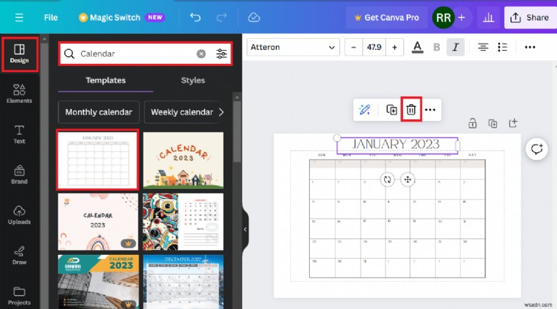 Bảng Canva chính:Hướng dẫn từng bước để chèn và chỉnh sửa 