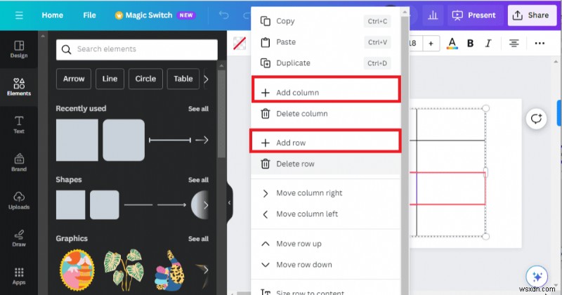 Bảng Canva chính:Hướng dẫn từng bước để chèn và chỉnh sửa 