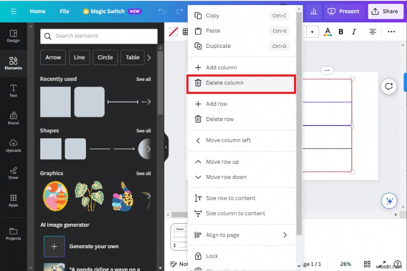 Bảng Canva chính:Hướng dẫn từng bước để chèn và chỉnh sửa 