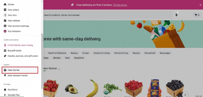 Khôi phục tài khoản Instacart của bạn một cách nhanh chóng:Hướng dẫn từng bước 