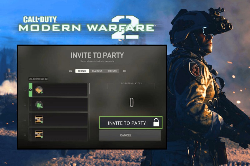 Cách khắc phục lỗi Mời tham gia nhóm bị khóa trong Call of Duty:Modern Warfare 2