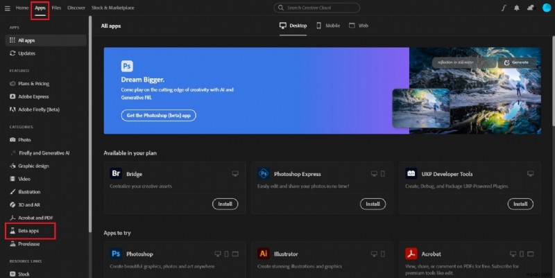 Mở khóa Photoshop Beta:Tính năng, Lợi ích và Hướng dẫn tải xuống từng bước 