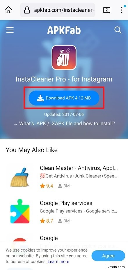 Tải xuống và sử dụng Instant Cleaner để tối ưu hóa hồ sơ Instagram của bạn