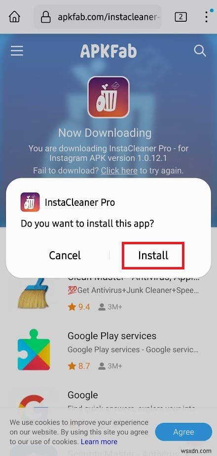 Tải xuống và sử dụng Instant Cleaner để tối ưu hóa hồ sơ Instagram của bạn