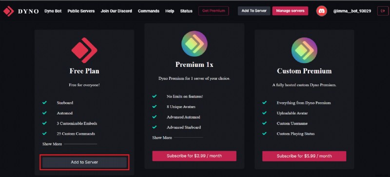 Thêm và tối đa hóa Dyno Bot trên Discord:Hướng dẫn từng bước 