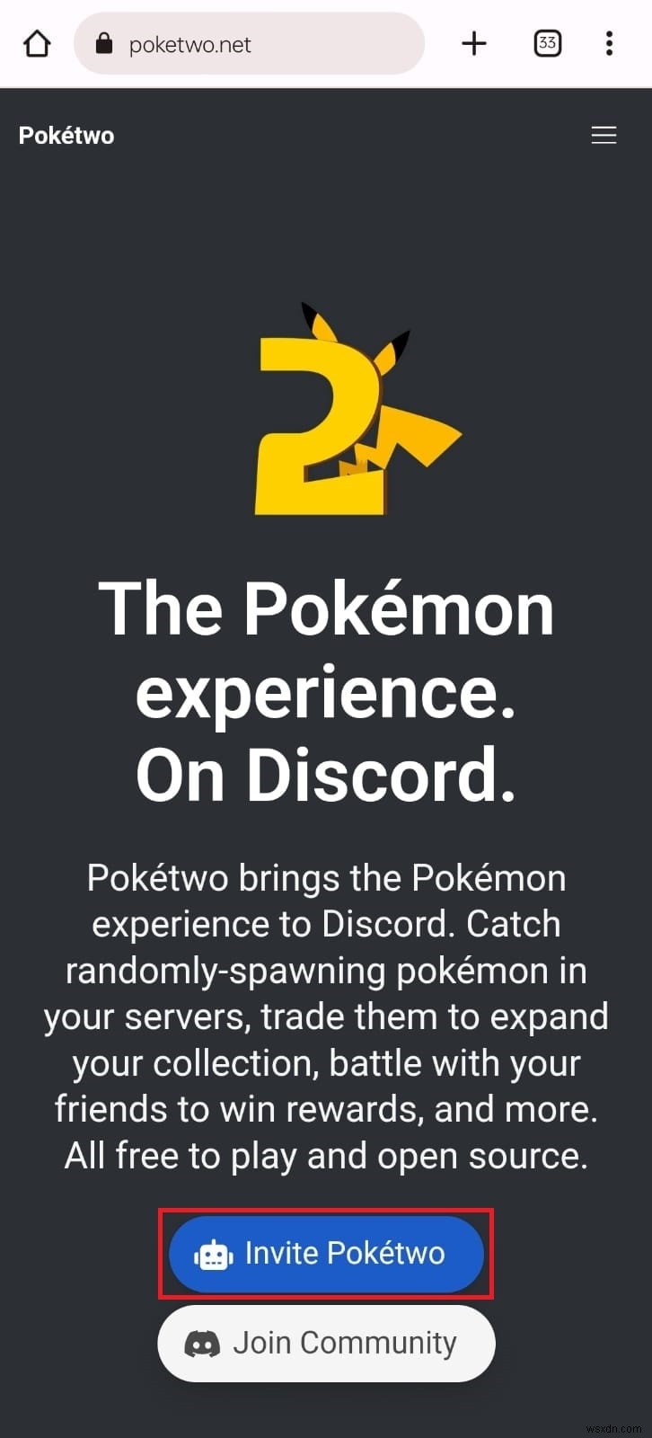 Thêm Pokéttwo Bot vào máy chủ Discord của bạn:Hướng dẫn từng bước 