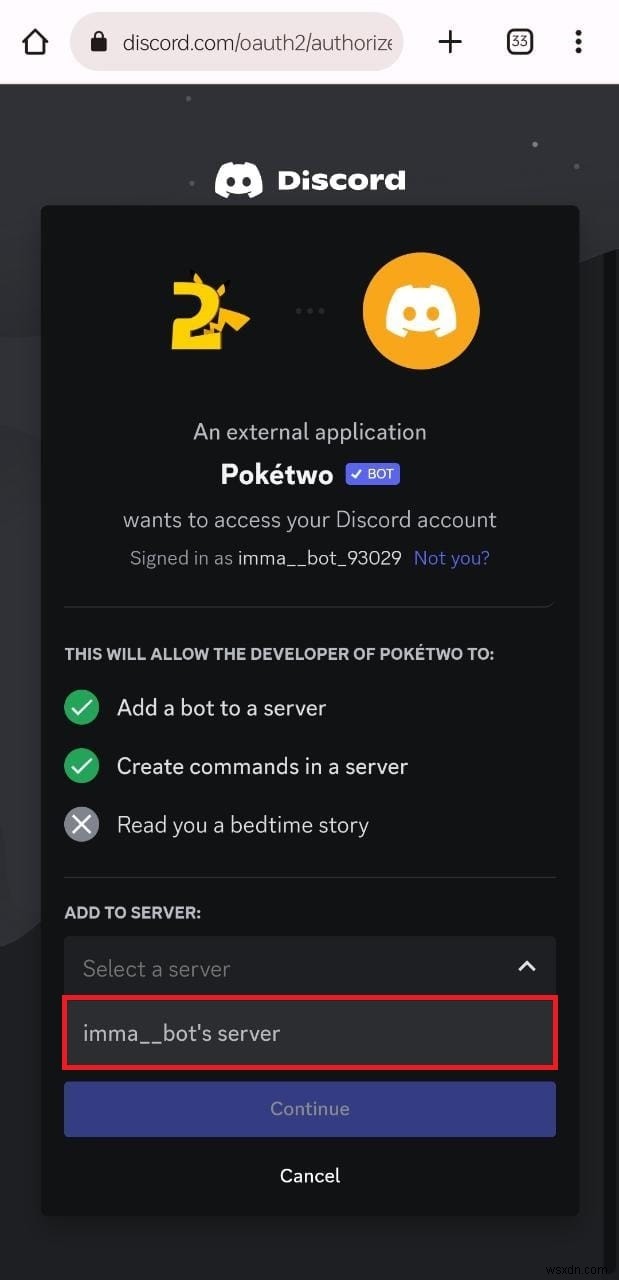 Thêm Pokéttwo Bot vào máy chủ Discord của bạn:Hướng dẫn từng bước 
