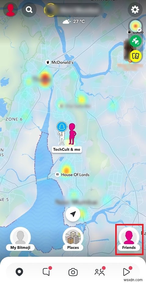 Xác định vị trí của một người bạn trên Snapchat:Hướng dẫn từng bước 