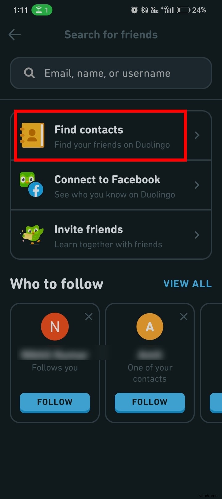 Thêm bạn bè trên Duolingo Desktop:Hướng dẫn từng bước