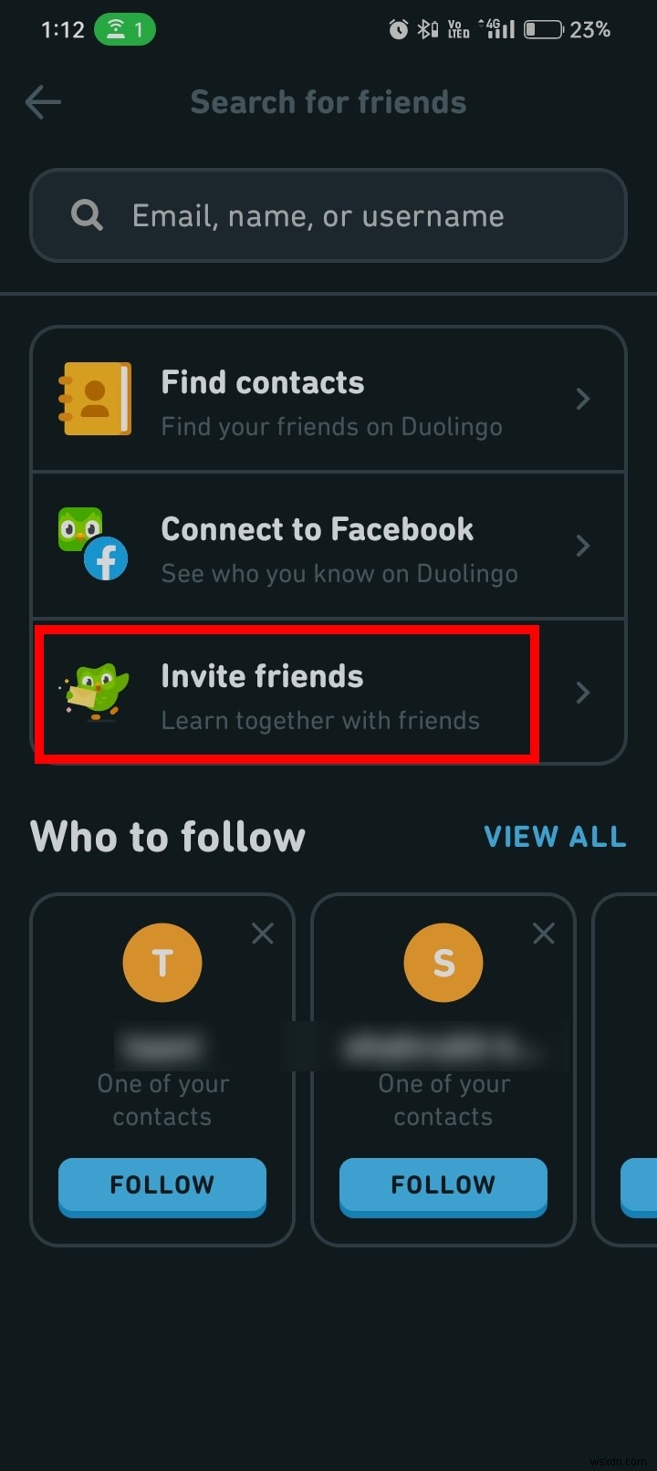 Thêm bạn bè trên Duolingo Desktop:Hướng dẫn từng bước