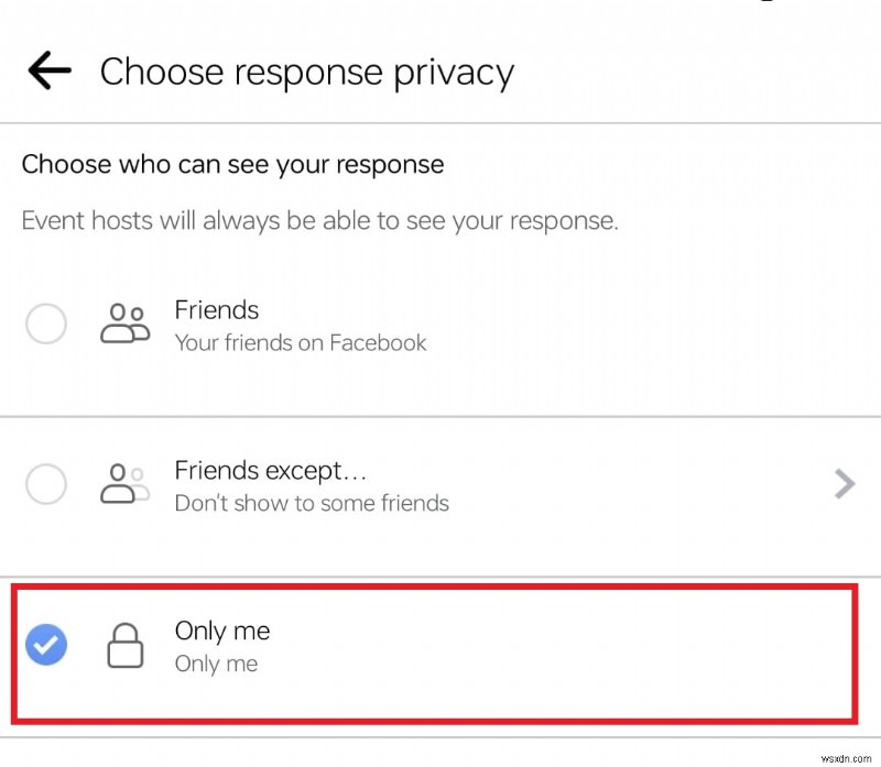 Giữ kín câu trả lời cho sự kiện trên Facebook của bạn:Cách ẩn phản hồi của bạn